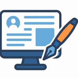Diseño de landing page y página de autor para escritores