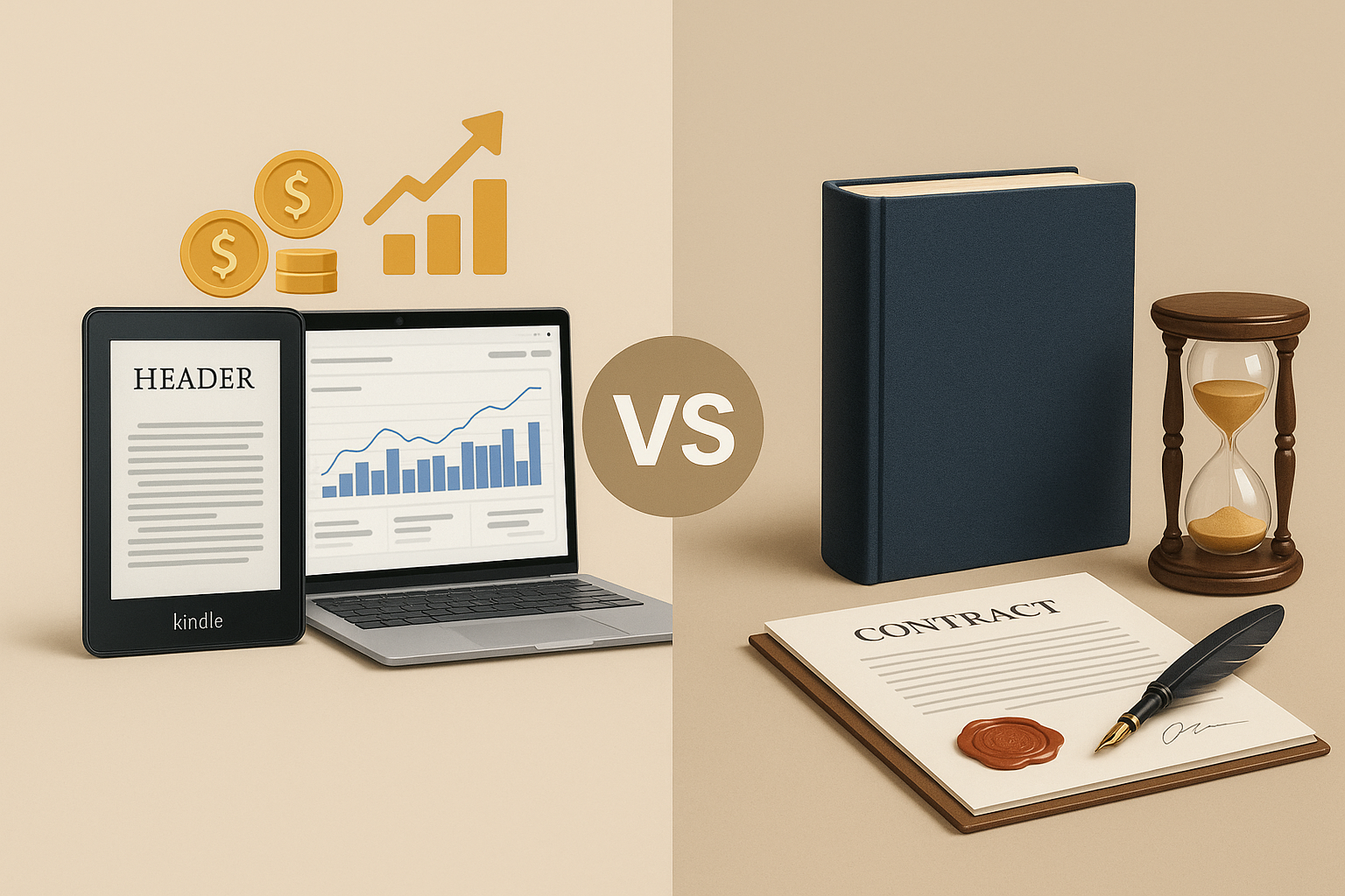 KDP vs Editorial Tradicional: ¿Qué es mejor para autores?